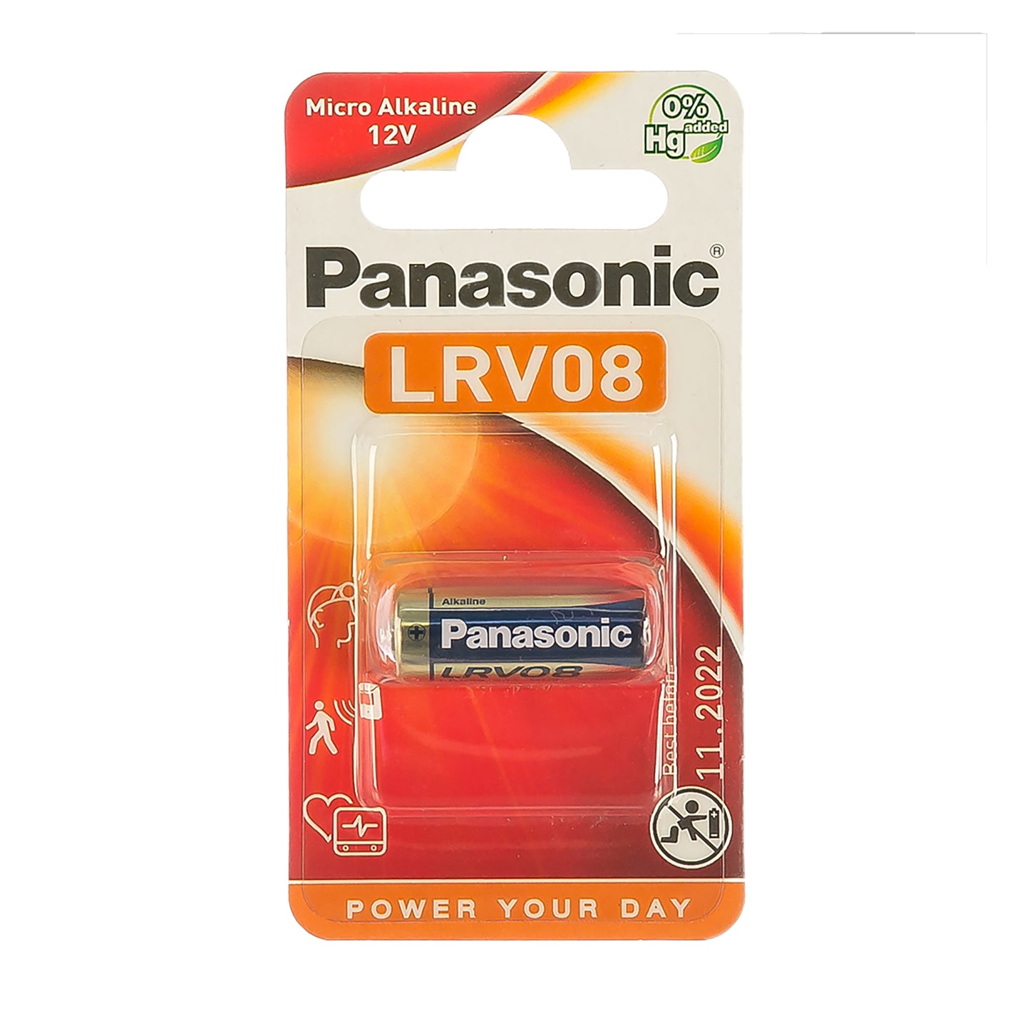 PAN-LRV08-1 - батарейки Panasonic LRV08, 12 В (1 шт. в блистере)