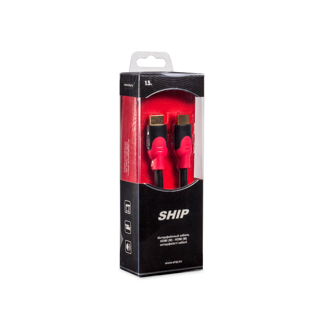 SH-6016-1.5B - интерфейсный кабель HDMI-HDMI, длина 1,5 метра в блистере
