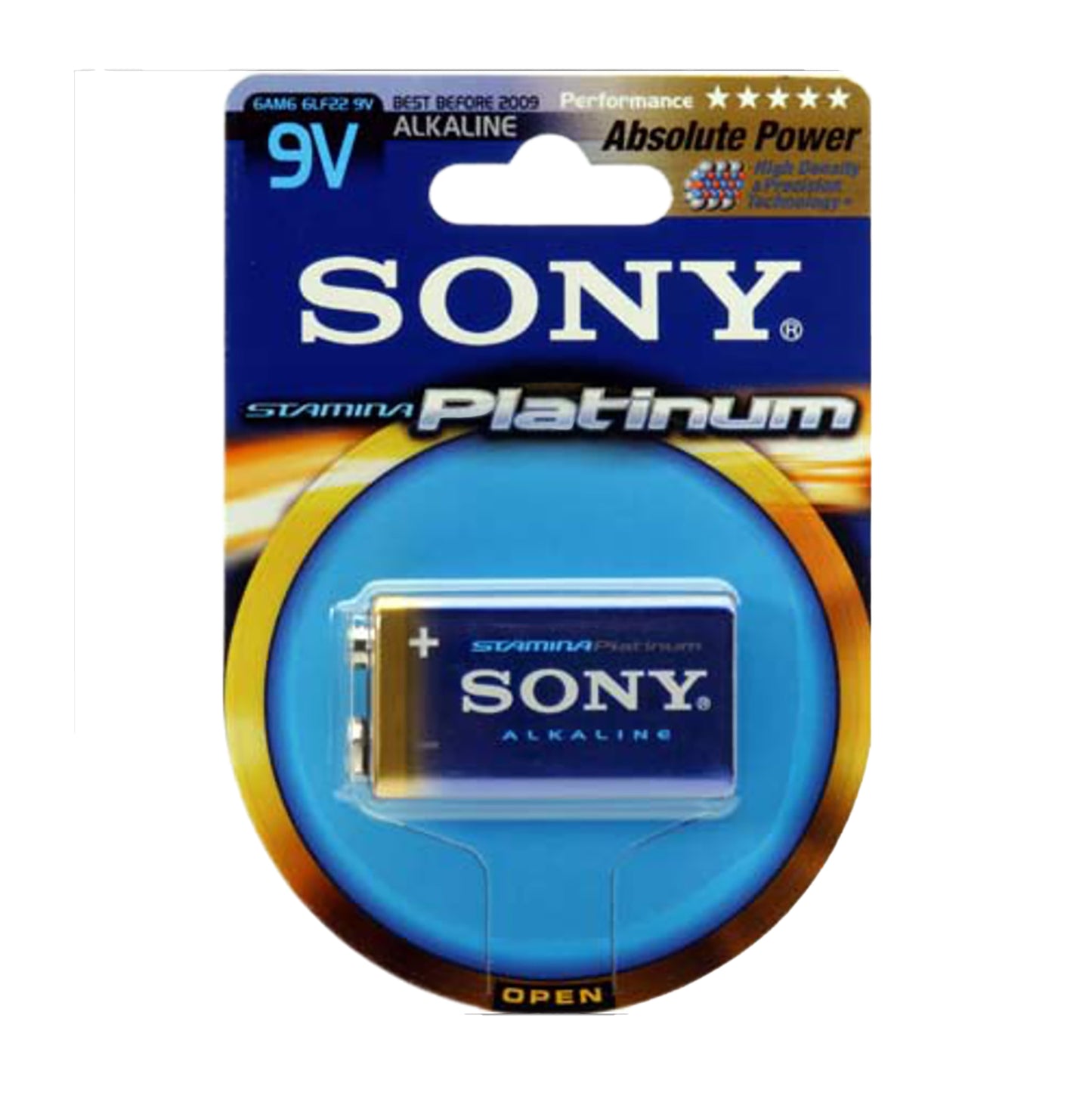 SON-9V-PLT-1 - батарейка Sony Platinum Крона, 9 В (1 шт. в блистере)