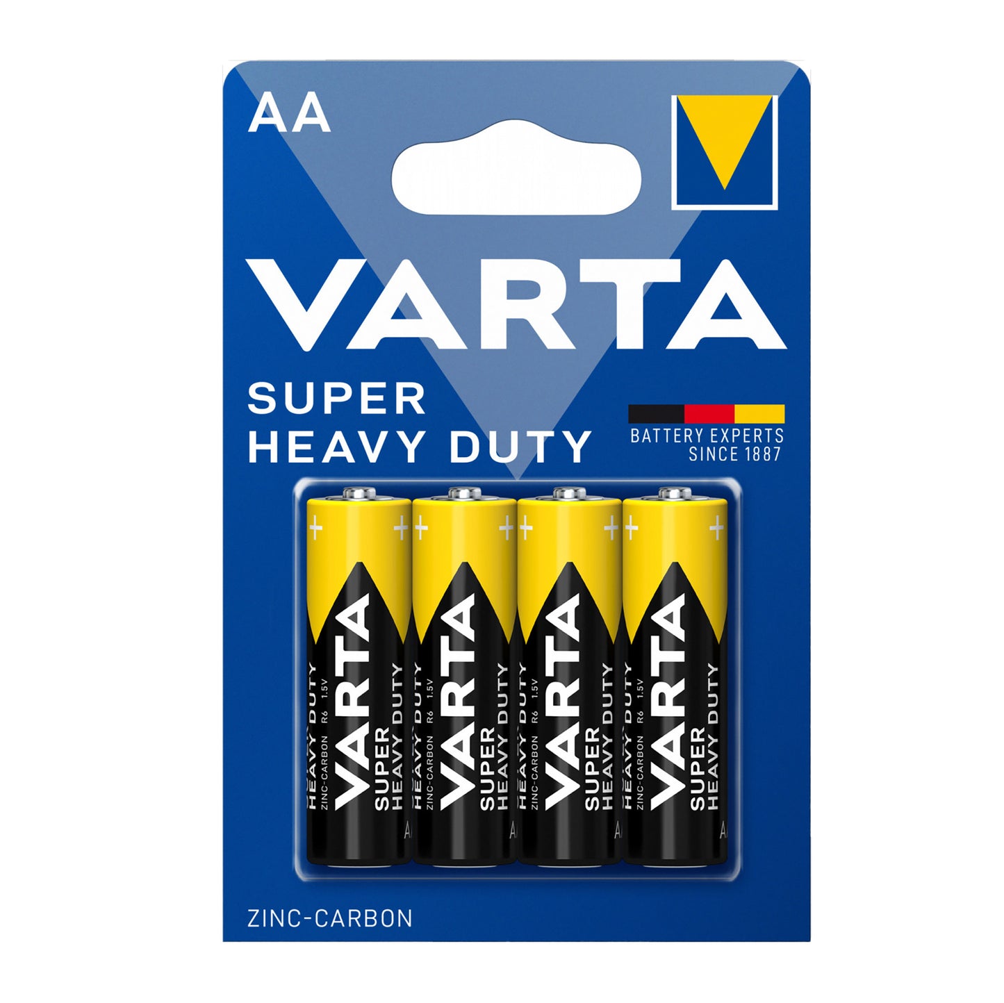 VAR-AA-ZINC-4 - батарейки Varta AA (4 шт. в блистере)