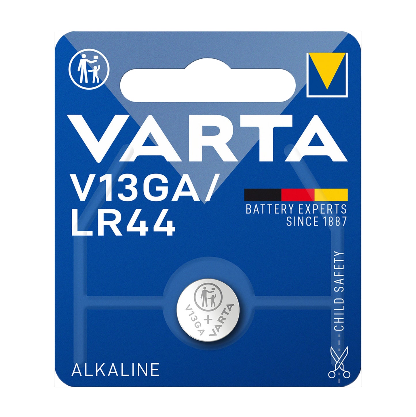 VAR-LR44-1 - щелочная батарейка Varta V13GA/LR44 (1 шт. в блистере)