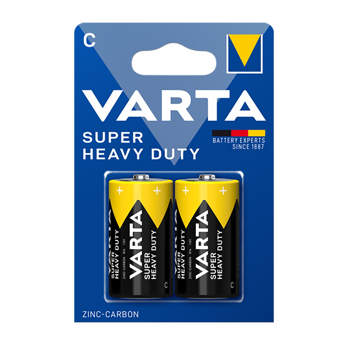 VAR-C-ZINC-2 - батарейки Varta C, аналоги: LR14, MN1400 (2 шт. в блистере)