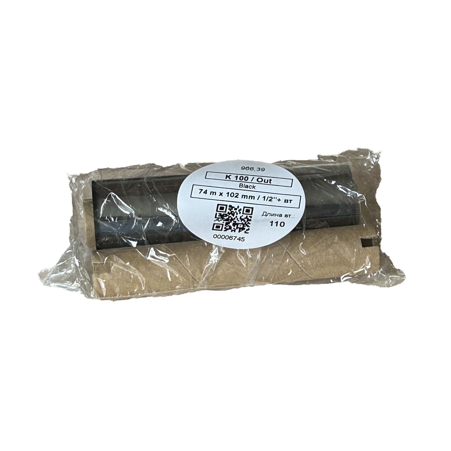 ATR-74x102-1.5 - картридж для принтера Zebra (риббон), ширина: 102 мм, длина: 74 мм, втулка на 1/2" (12,7 мм)