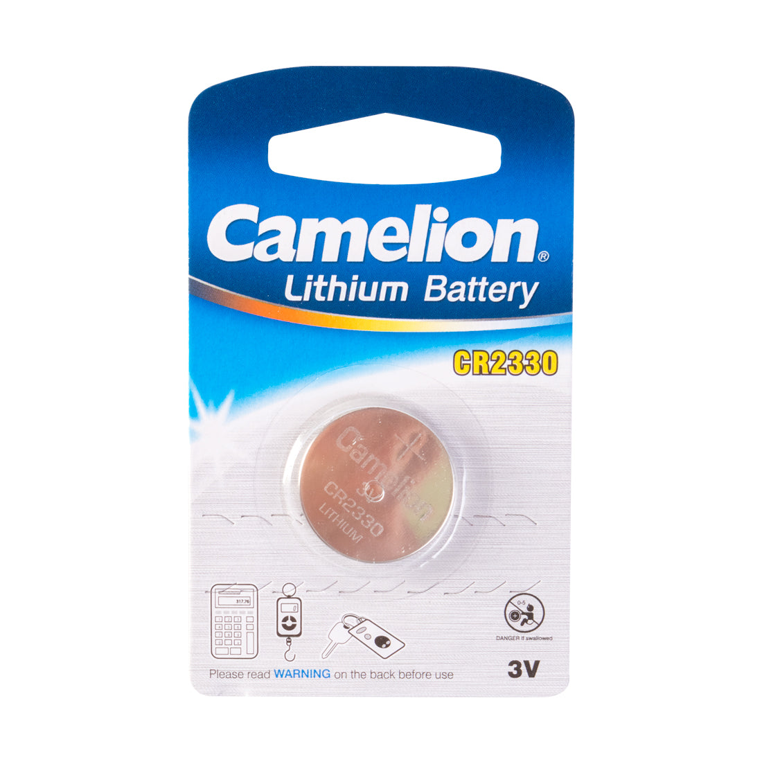 CAM-CR2330 - батарейка литиевая Camelion, тип: CR2330, 3 В