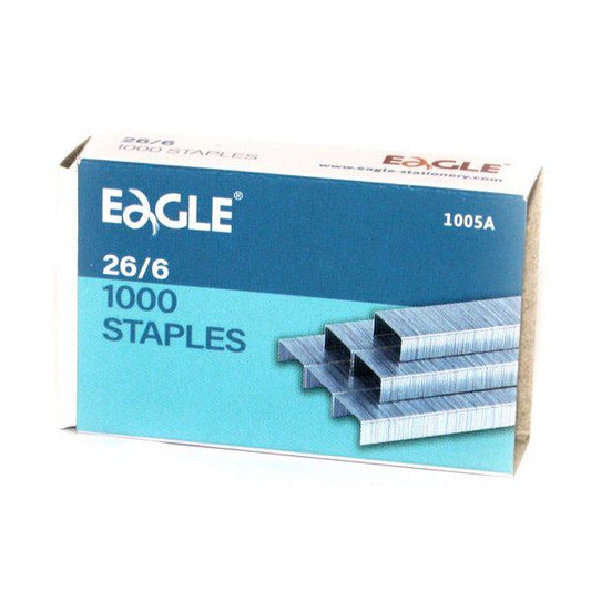 EGL-1005A-26-6-1 - скобы для степлера Eagle №26/6, упаковка: 1000 шт.