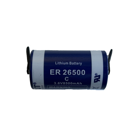 EWT-ER26500-C-1-C - литиевая батарейка EWT ER26500, 3.6 В, 8 500 мА*ч с контактами