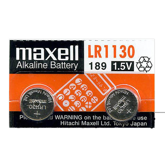 MAX-LR1130-2 - батарейка Maxell 189, тип LR1130, 1.5 В, (2 шт. в блистере)