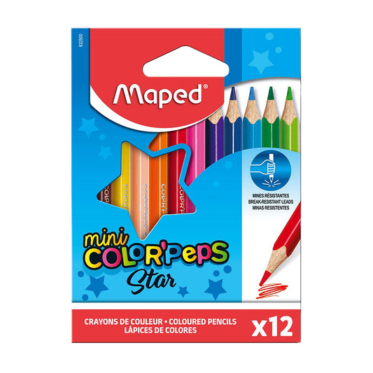 MPD-832500 - набор цветных карандашей Maped mini Color'Peps, 12 штук