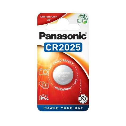 PAN-CR2025-1 - литиевая батарейка Panasonic CR2025, 3 В (1 шт. в блистере)