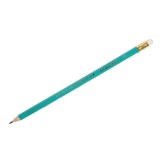 SIL-1162859 - карандаш Silwerhof Favorit HB, шестигранный с ластиком, цвет: зеленый