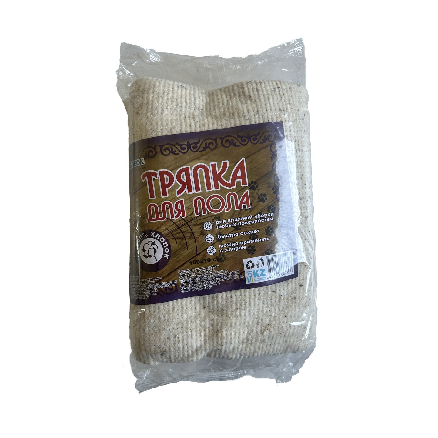 TD-7868 - тряпка для мытья пола ProБЛЕСК, размер: 70х100 см, 100% хлопок