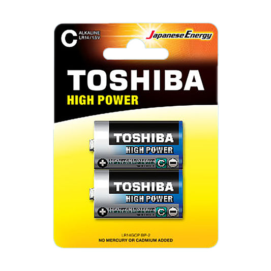 TSH-C-HP-2 - батарейка Toshiba High Power тип C,  (2 шт. в блистере)