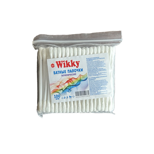 WIK-COTBUDS-100 - ватные гигиенические палочки Wikky, 100 шт.