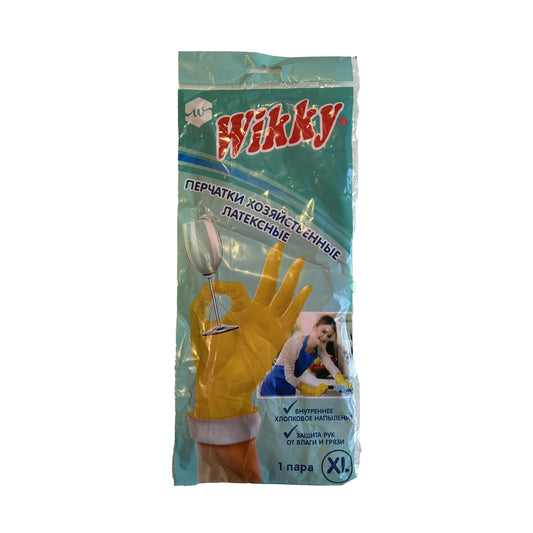 WIK-GLATEX-XL - перчатки хозяйственные латексные, размер: XL, 1 пара
